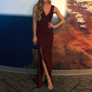 Formal dress - low cut - front slit